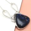 Labradorite Necklace Blue Silver Natural Beads  Gifted Pendant Cts