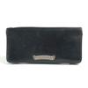 CHROME HEARTS Single Fold LNG SNGL FLD TIPS 2-fold Long Wallet Black/Silver