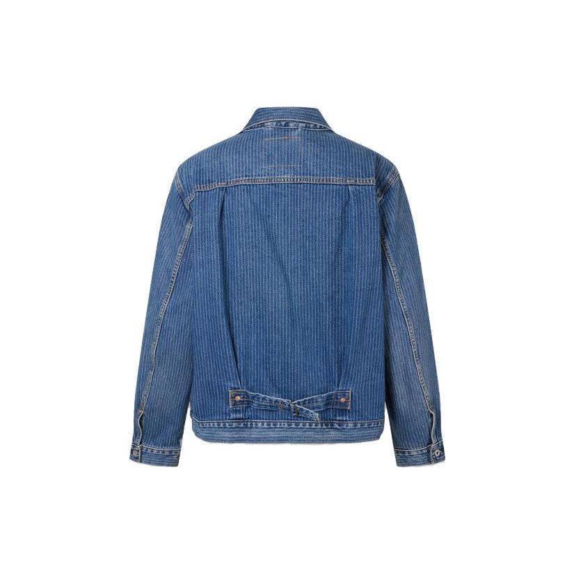 Levis Striped Wash Denim Jacket Men jackets Blue A3174-0010