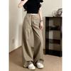 Soft Denim High-Waist Wide-Leg Mop Pants