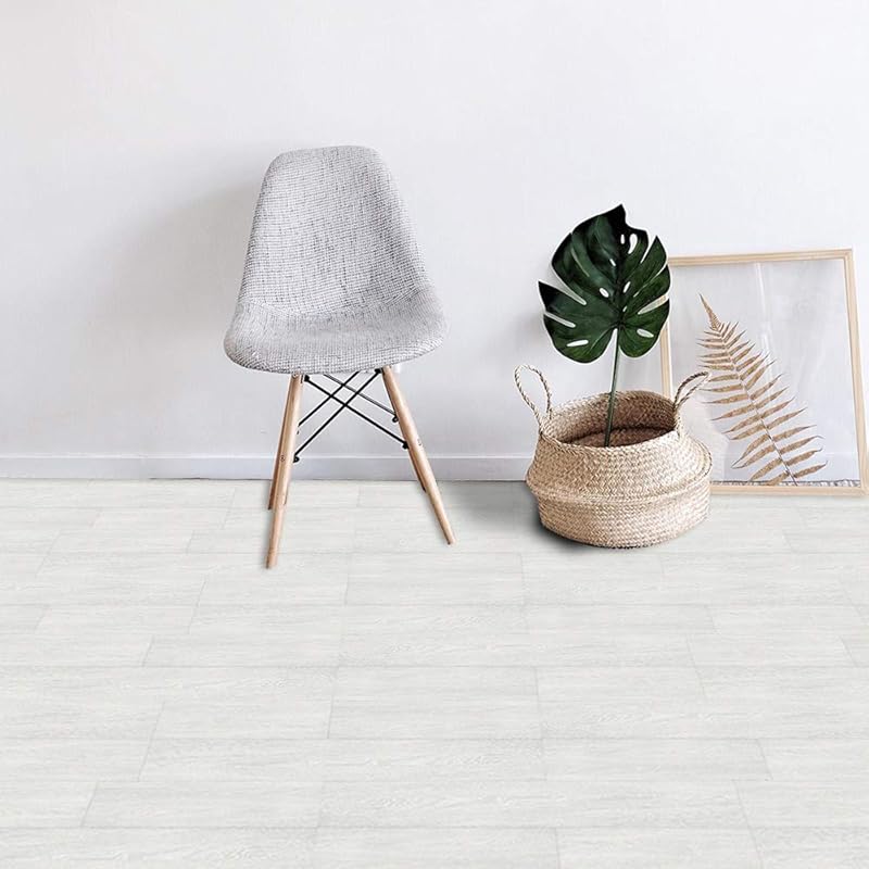 Wood Grain Peel and Stick Vinly Floor Wall Sticker, Non-Slip Tiles Transfer Sticker Roll for Floor Wall, Herringbone, 7.87x118inch