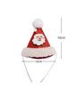 Reusable Christmas Cat Hat Cute Cartoon Autumn Winter Xmas Cat Custom Red Decorative Pets Dress Up Supplies for Dogs