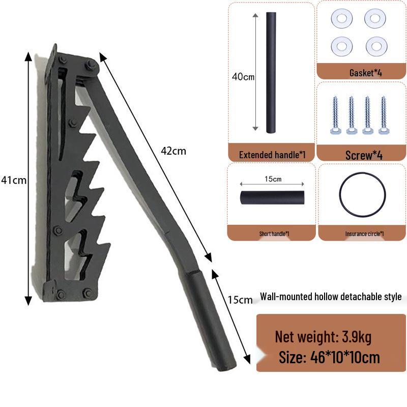 Wandmontierter manueller Holzspalter: Outdoor Camping Brennholz Spaltwerkzeug