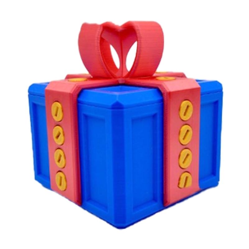 Unique Prank Storage Box 3D Printed Puzzle Box with Screws Prank Gift Box Funny Gift Box Desk Ornament