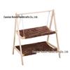 Cat Double-Layer Hammock Bed - Solid Wood Cradle & Swing House