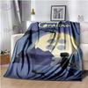 Decke mit Coraline-Druck im gotischen Stil, Animation, Kinderdecke, Familie, Nickerchen, Sofadecke, Bett, warme Decke, weiche Tagesdecke