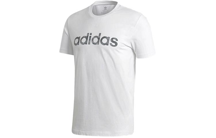 

Adidas T Shirts Men s White Crew Neck Moderate Straight Fit FH6625 M