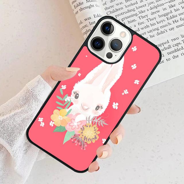 Bunny Rabbits Phone Case For iPhone 17 Air 15 16 Cover 11 13 14 Pro Max 12 Plus Max Fundas
