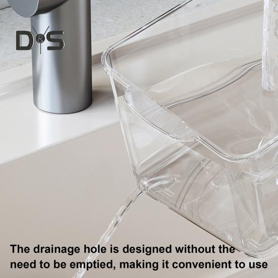 Fruit Serving Tray Food Storage Box with 5 Compartments Large Capacity BPA Free Transparent Multipurpose Fruit Salad Box