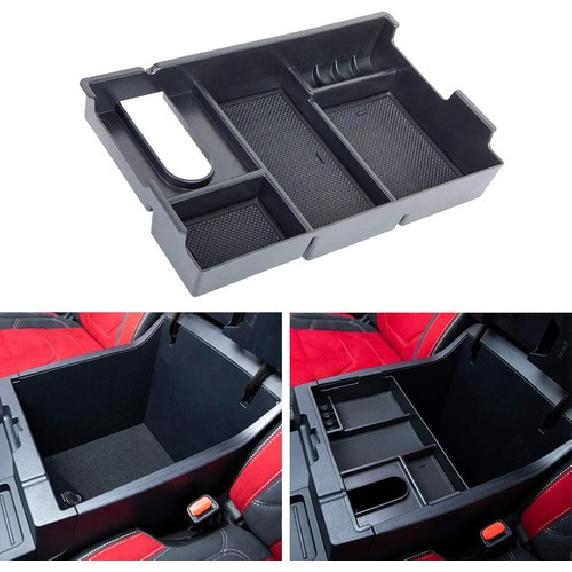 Fit For Toyota Tundra 14-21 Armrest Storage Box Central Console Tray Organizer