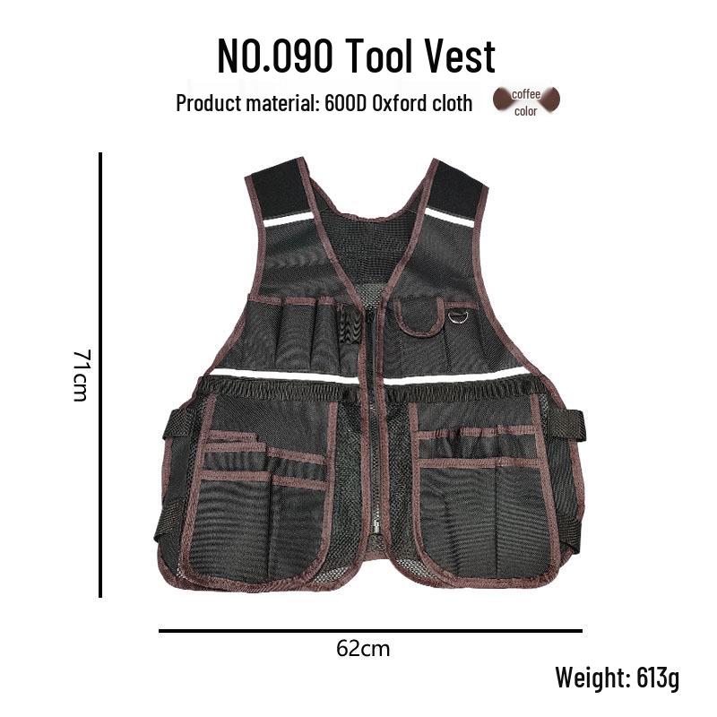 Penggong Odblaskowa kamizelka narzędziowa dla elektryków, stolarzy i architektów krajobrazu