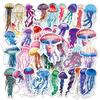 50 Jellyfish Doodle Personalized Watercolor Marine Life Children's Rewards Decorative Mobile Suitcase Stickers
