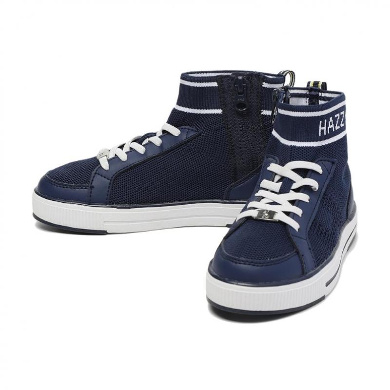 Hazzys Kids Ankle Knit Sneakers Hsw61uq50m Nv