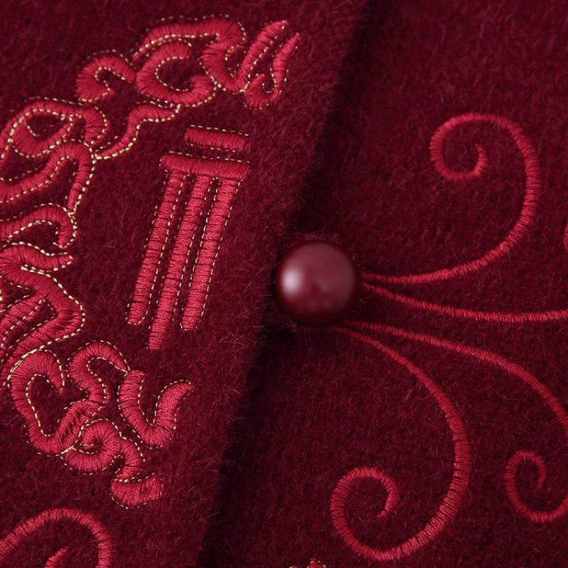 Grandma autumn coat casual new middle-aged elderly autumn and winter top female mother clothes year-old 0 elderly thickened