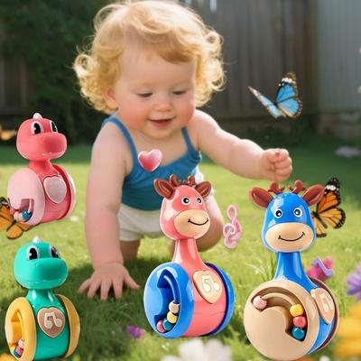 Tumbler Wobbler Toy for Infant Boy Girl - Perfect for Learning To Climb & Early Education Roly Poly Baby Toys 6 To 12 Months Kid