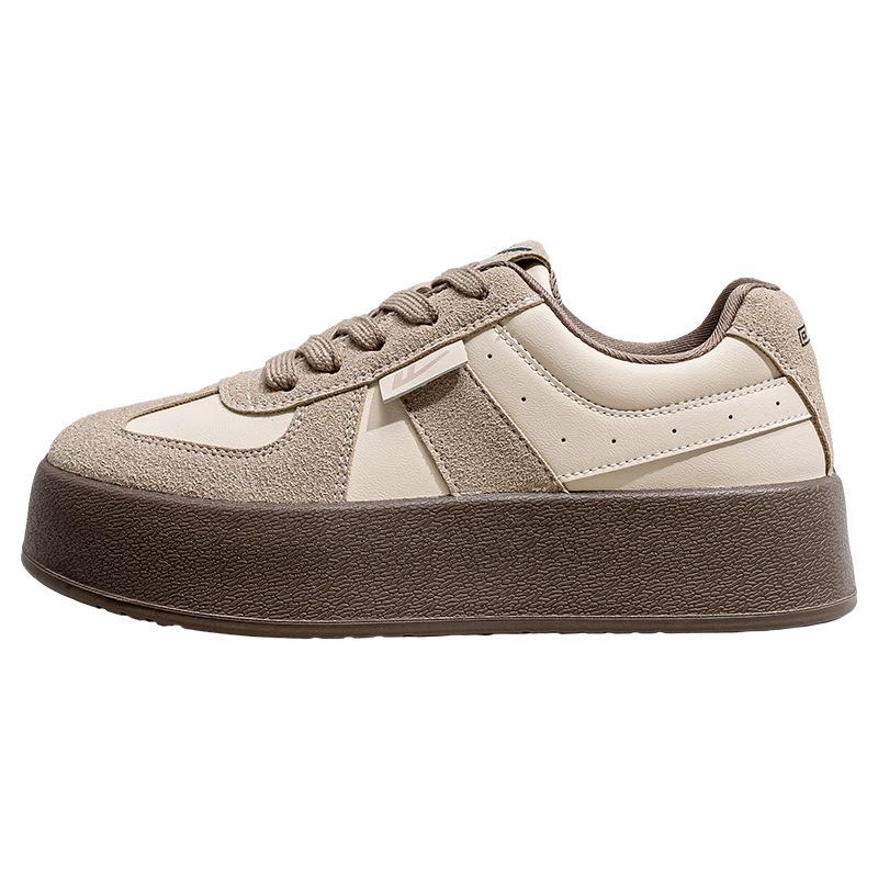 New Maillard color scheme shoes spring new German training shoes splicing contrasting color women s platform shoes 35