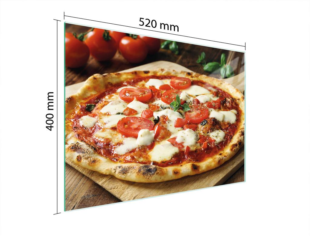 SZKLANA DESKA DO KROJENIA 52x40 PIZZA