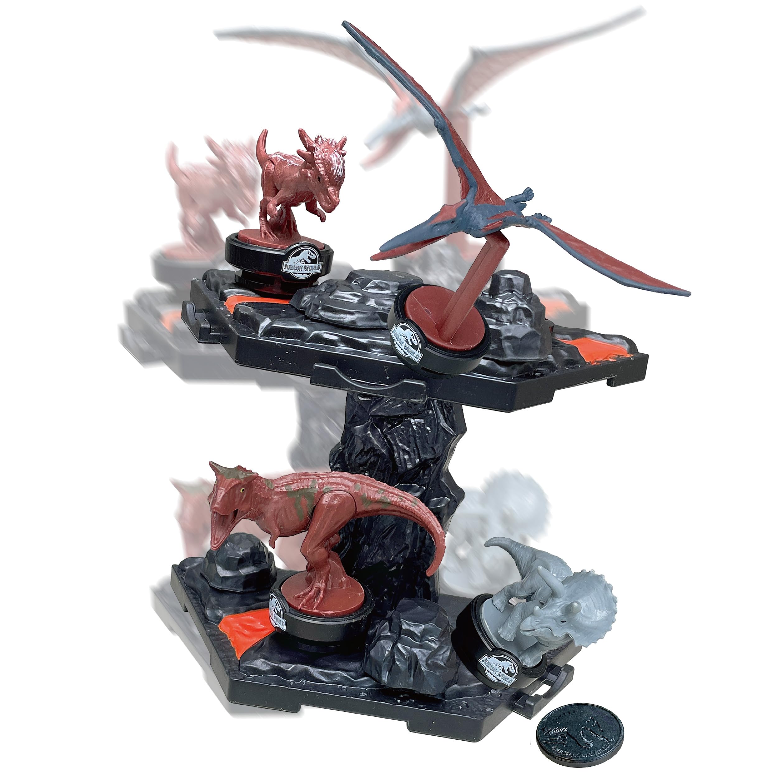 

EPOCH Мир Юрского периода Диорама Игра на равновесие Сцена Вулкан Сертифицировано ST Марк Возраст 4 года и старше Игрушка Динозавр Игра Количество игроков EPOCH 1-4