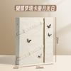 Butterfly Kpop Photo Card Collect Book A5 Large Magnetic 6-Ring Binder,Soft-Touch 3-Inch Organizer for Collectors Polaroid
