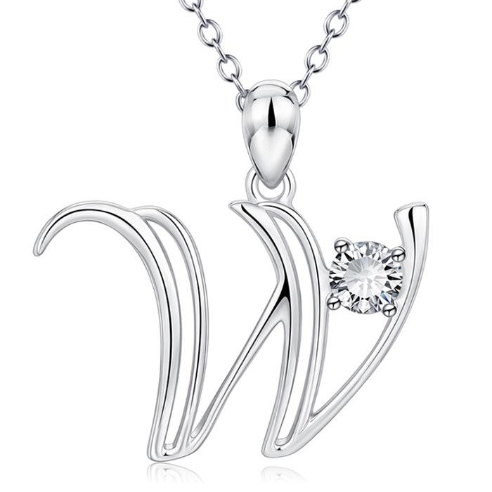 Fashionable 26 Letter Rhinestone Necklace Elegant Personalized Pendant Choker Stylish Versatile Jewelry Accessory For Women