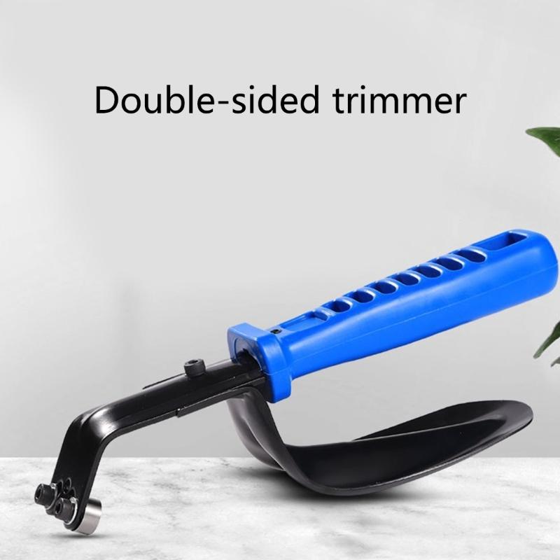 Double side Deburring Tool with Ergonomic Handle Portable Double Edges Deburring Device Simple to Use for Metal & Plastic
