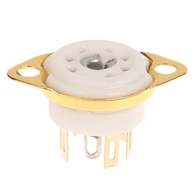 1Pcs 6Aq5 Eaa91 6J1 6J2 6X4 6Z4 Tube Socket Gold-Plated Socket For 7Pin B7G Vaccum Tube Amplifier Audio Diy
