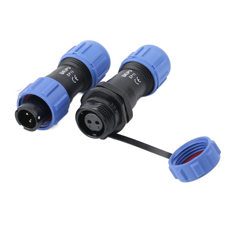 WEIPU SP11 SP1110/P SP1110/S IP68 Low Voltage 2 3 4 5 Pin Electronic Connector Waterproof DC AC Power Cable Wire Adapter LED