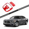 Red Front Reading Light Lamp Cover Trim Frame For Dodge Charger 14+/Durango 11+
