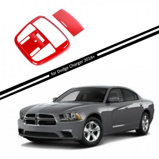 Red Front Reading Light Lamp Cover Trim Frame For Dodge Charger 14+/Durango 11+