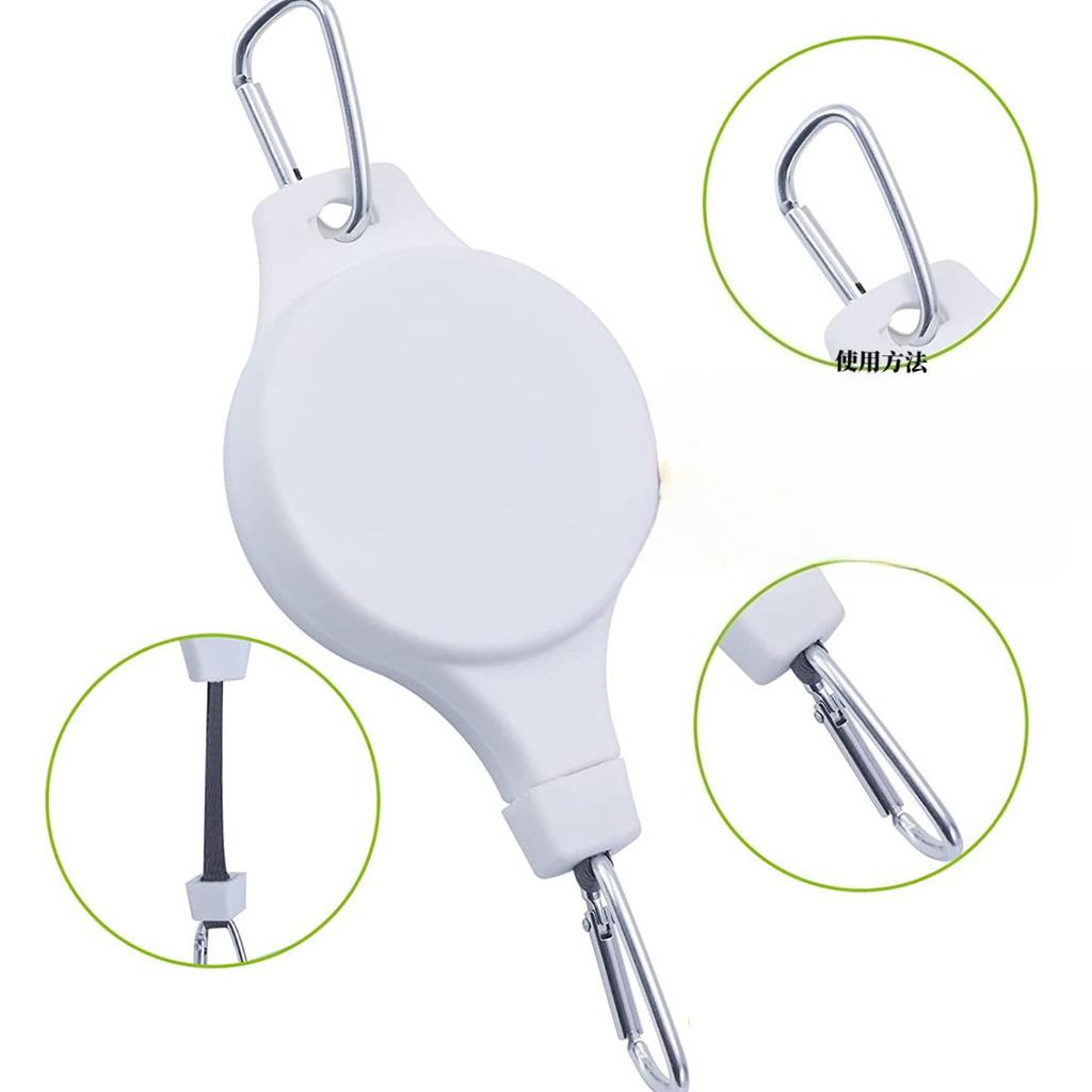 1Pc Gardening Hook, Retractable Lifting Basket, Bird Cage, Flower Pot Hook, Creative Home Hanging Tool