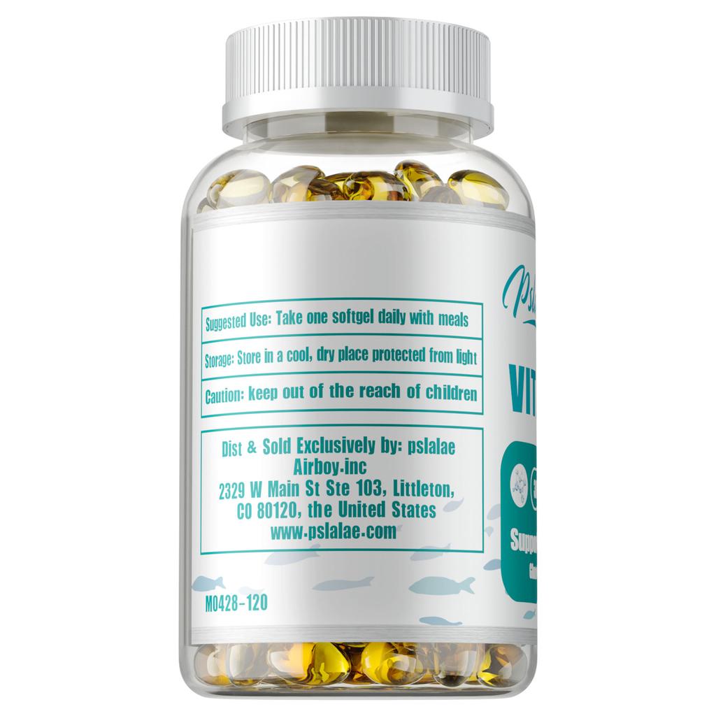 Pslalae Vitamin A Komplex Weichkapseln: Gesunde Sehkraft, allgemeine Gesundheit erhalten, vegan, GVO-frei.
