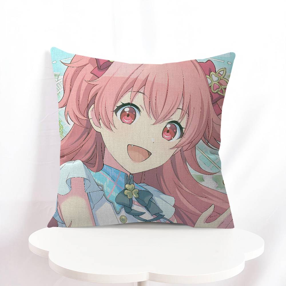 A-Airi Momoi Cartoon Cushion Cover Pillowcase Upholstery Sofa Throw Pillow Home Decor Pillowcas