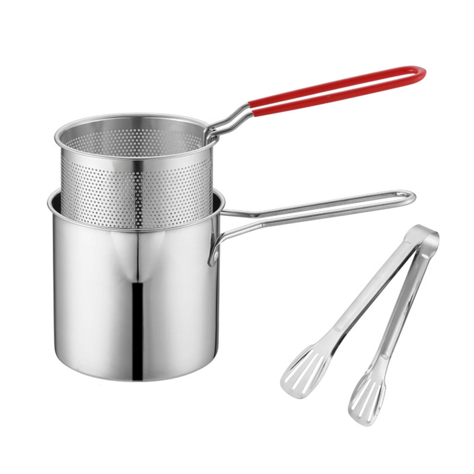 

Универсальная фритюрница из нержавеющей стали для домашнего использования, фритюрница, небольшая фритюрница с функцией разбрызгивания масла, фритюрница для картофеля фри One Size