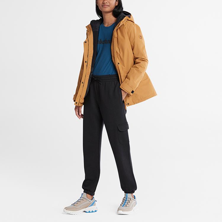 Timberland Casual Comfortable Solid Color Breathable Sports Pants Women Pants Black A5X1N-001