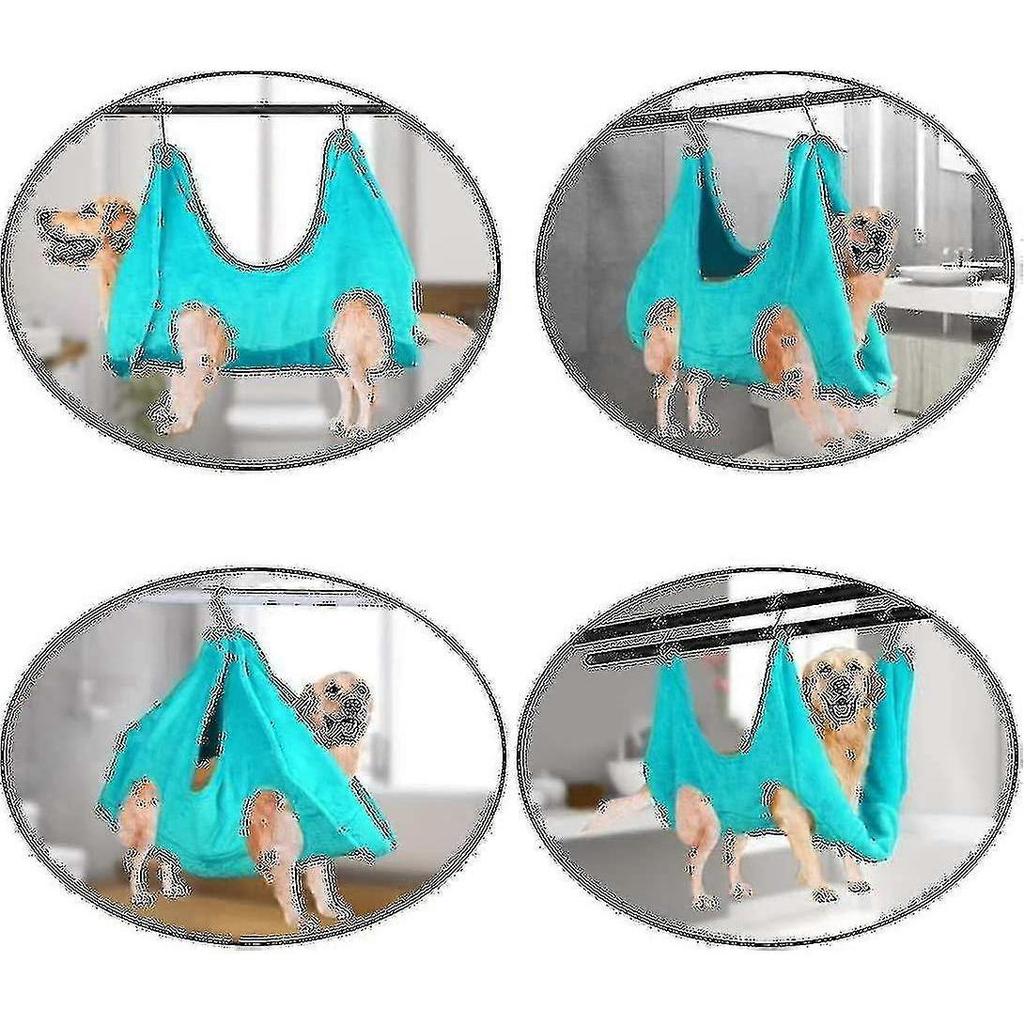 2 In 1 Pet Grooming Nail Trimming Hammock Helper Drying Towel Restraint Bag - Ri