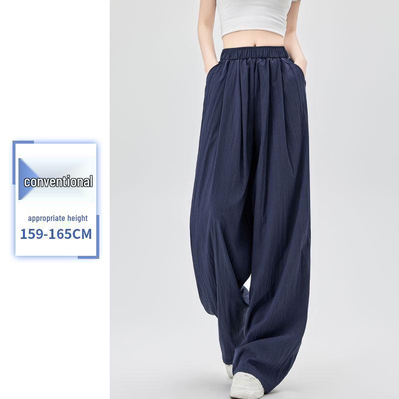 Women's High-Waisted Loose Linen Wide-Leg Summer Pants