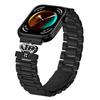 For Huawei Watch Fit 3 Stainless Steel Strap Crown Shape Rhinestone Decor Watch Band
