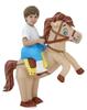 JOYBRO Inflatable Horse Costume for Cowboy Riding Horse Funny Animal Costume for Boys and Girls Perfect for Halloween Theme One Size Fits Most Kids,