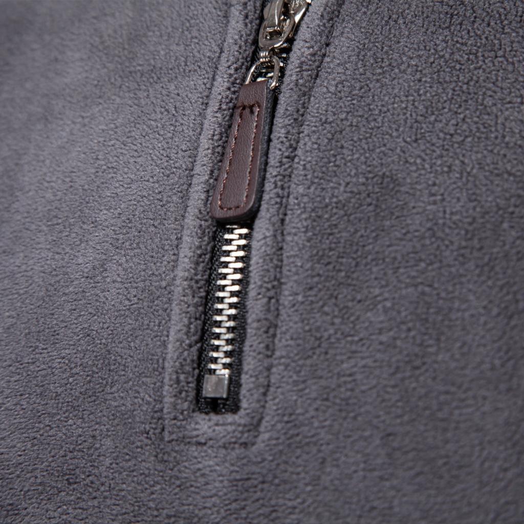 Men's Autumn and Winter New Item Standing Collar Half Zipper Long Sleeved Sweatshirt Standing Collar Cross-border Trend Versatile Men's Fleece Top
