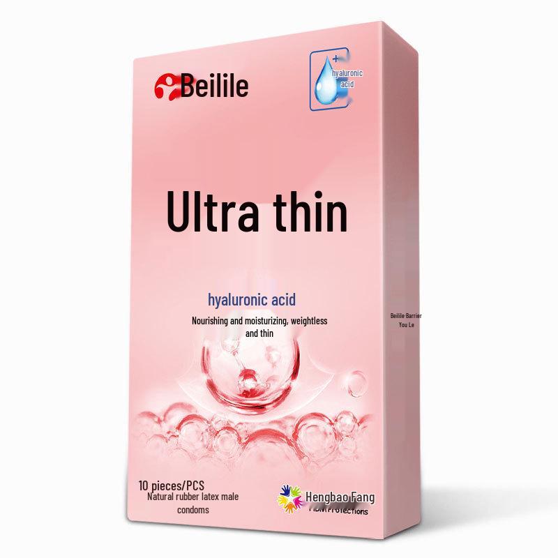Bailile Prickly Silky Ribbed Condoms - Light & Thin 3D Texture for Adults