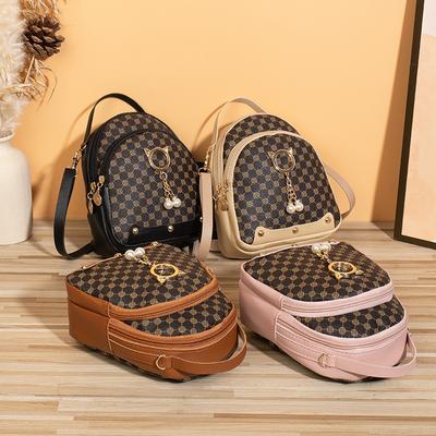 Kvetinová mini školská taška Malá taška Ležérny Všestranný dámsky batoh na batoh