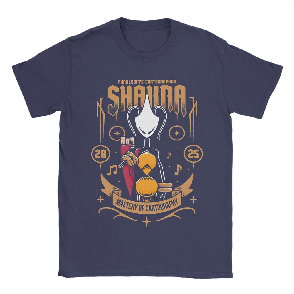 Hollow Knight Silksong Shakra TShirt for Men  Vintage Cotton Tee Shirt Crewneck Short Sleeve T Shirt Party Clothing