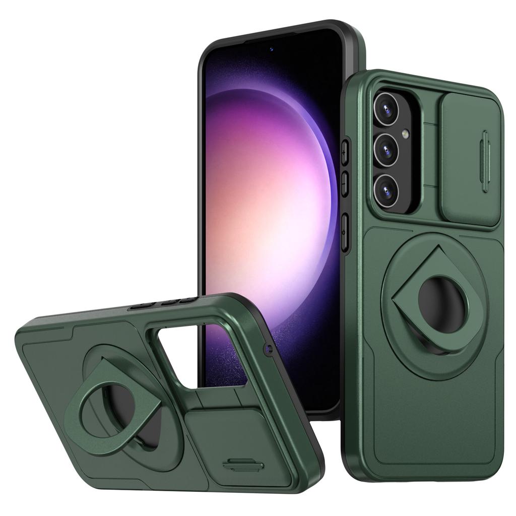 For Samsung Galaxy S23 FE Case PC+TPU+N52 Magnet Phone Protective Shell Compatible with MagSafe