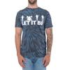 The Beatles Unisex Adult Let It Be Silhouette Tie Dye T-Shirt