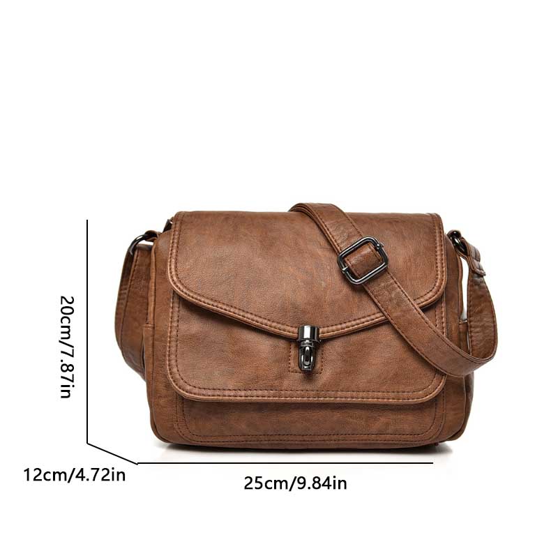 PU Leather Women Leather Handbags Soft Casual Messenger Crossbody Bag  Female Leather Shoulder Bag Ladies Sac A Main