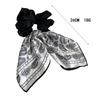 Women's French Bow Hair Tie with Cashew Flower - Elegant 2025 High-End Headwear
