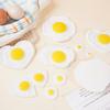 Simulation Fried Egg Squeeze Toy Anti-anxiety Fake Poached Egg Model Realistic Simulated Food Toy DIY Decoration Ornament Party Favors