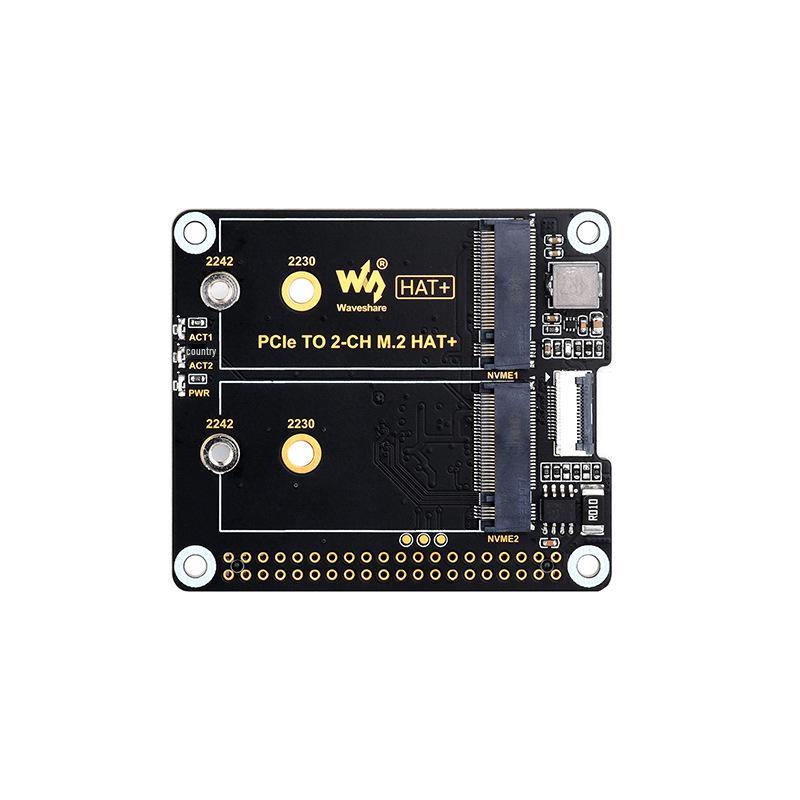 Raspberry Pi 5 PCIe Dual M.2 NVMe Adapter Board for Hard Drive Expansion