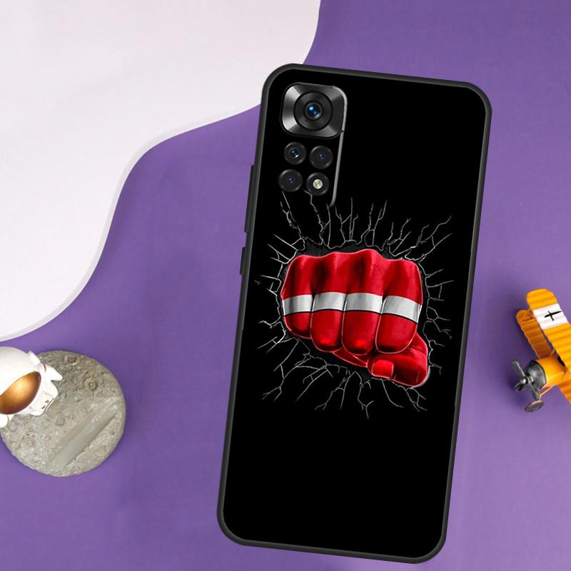 Latvia Flag Case For Xiaomi Redmi Note 14 13 Pro 12 9 10 11 Pro 10S 11S 12S Redmi 14C 13C 10C 12C Cover