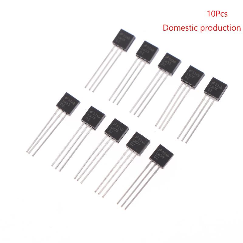 1Pcs/10Pcs Lm35Dz Precision Temperature Sensor Directly Inserted To-92 Lm35 Brand New Temperature Sensor